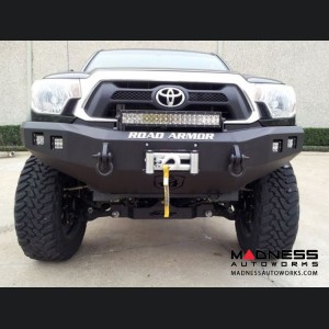 Toyota Tacoma Stealth Front Winch Bumper - Raw Steel WARN M8000 Or 9.5xp